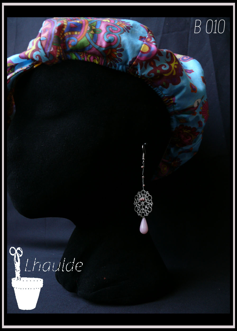 B 010 Boucles argent et rose – Image 2