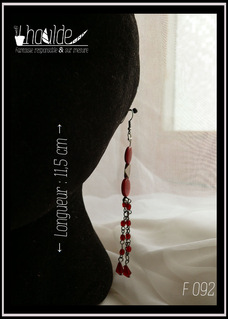 B 092 :: Boucles extra-longues rouges – Image 2